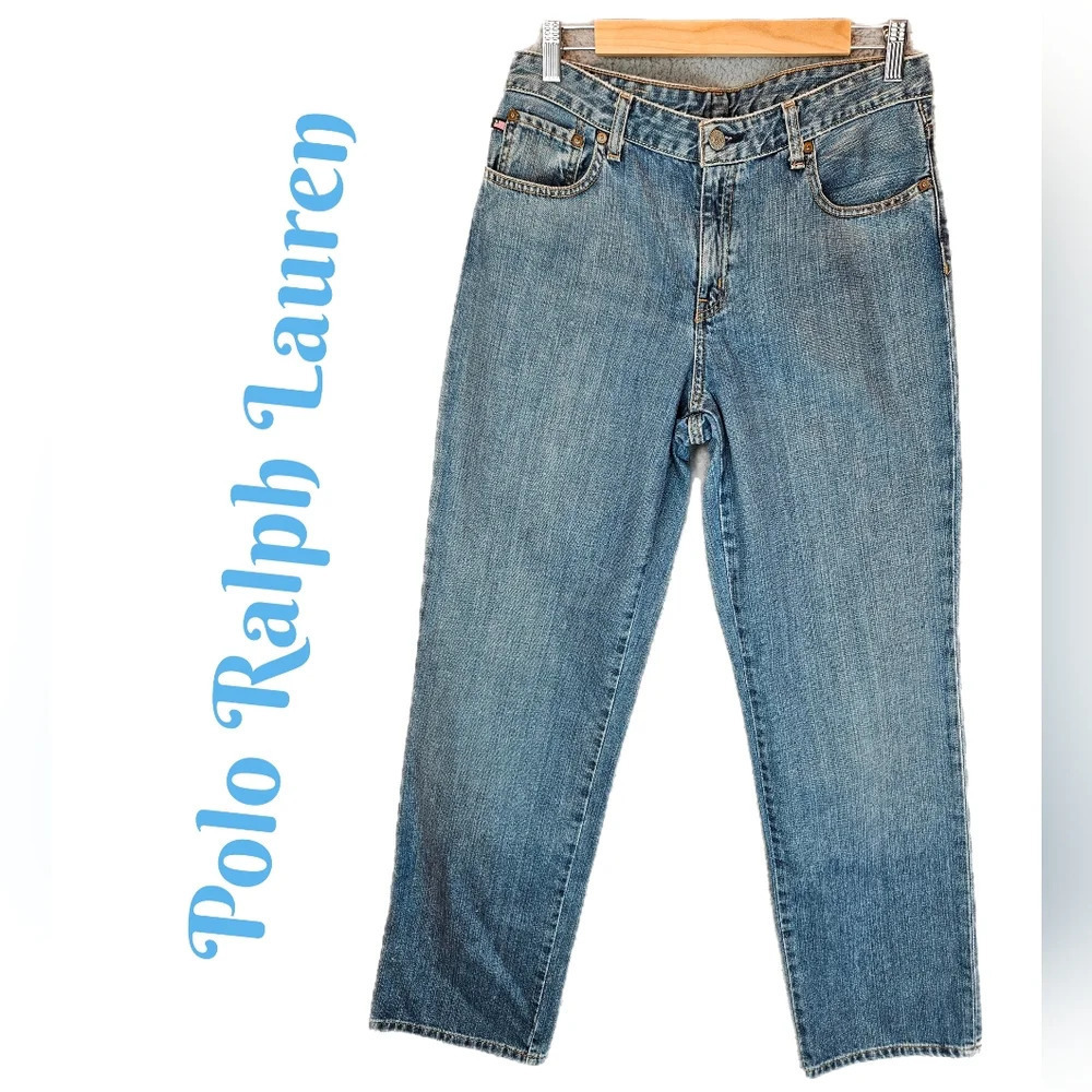 Polo Ralph Lauren Womens Saturday Jeans Straight Leg Sz 10-30x32 All Cotton